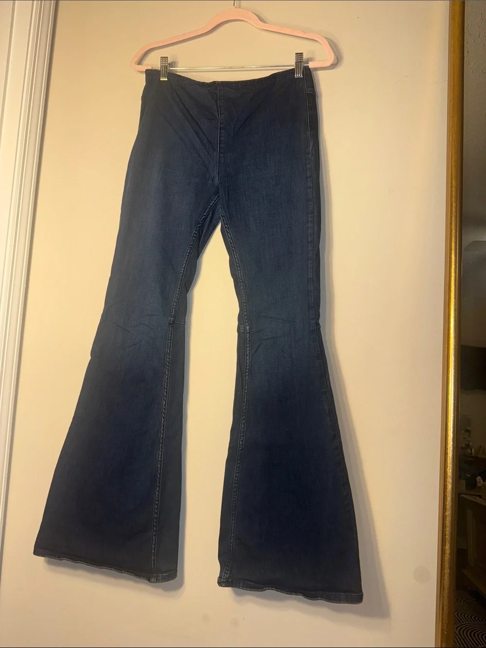 Free People Dark Blue Flare Jeans